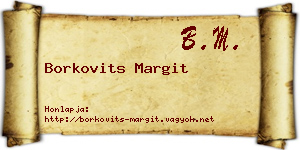 Borkovits Margit névjegykártya